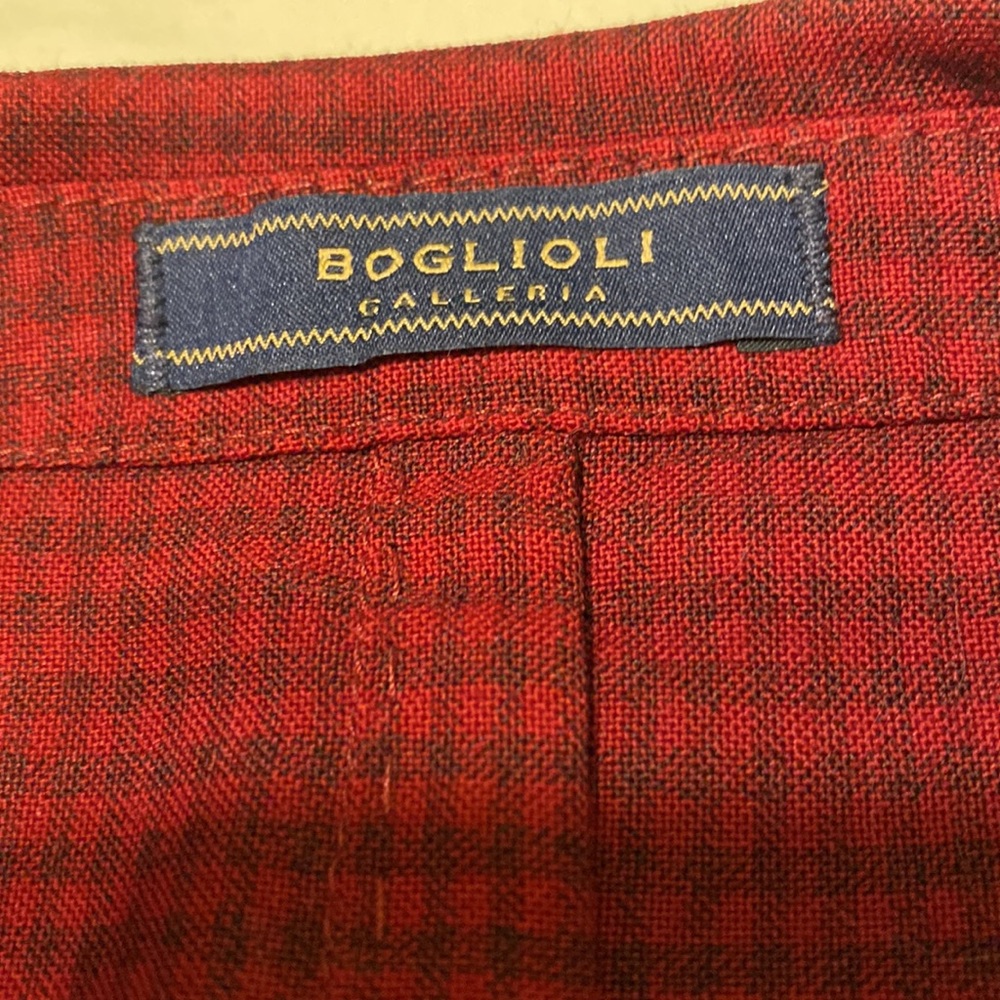 Boglioli Italian sport coat . Red. 54R or about 42R in US. Brand new